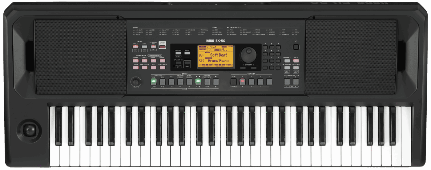 Korg EK-50 - Ansicht von oben