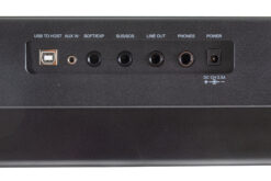 GEWA PP-3 E-Piano Schwarz Rueckansicht Anschluesse