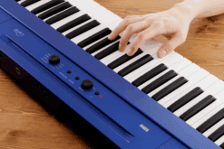 Korg Liano E-Piano Blau beim Spielen