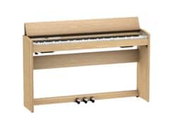 Roland F701 (holz) - Angeschrägt Rechts (geöffnet)