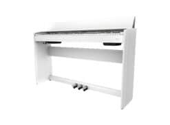Roland F701 (weiß) - Angeschrägt Links (geöffnet)