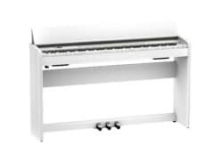 Roland F701 (weiß) - Angeschrägt Rechts (geöffnet)