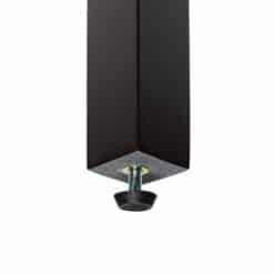 Standfuß Schwarz mit Bodenschutz