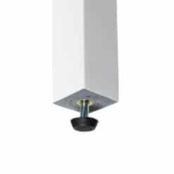 Standfuß Weiss mit Bodenschutz